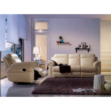 Wohnzimmer Sofa mit modernem echtem Leder Sofa Set (893)